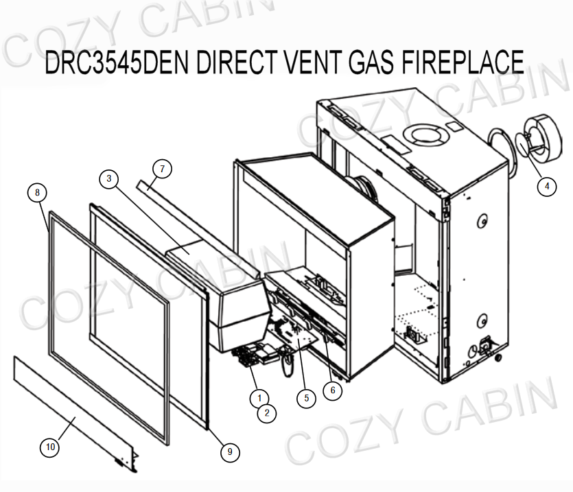 DIRECT VENT GAS FIREPLACE (DRC3545DEN) #DRC3545DEN